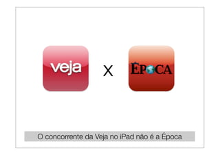 x


O concorrente da Veja no iPad não é a Época
 