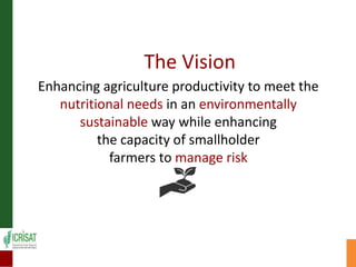 Digital Agriculture – A key enabler for nutritional security and SDGs by Dr David J Bergvinson, Director General, ICRISAT