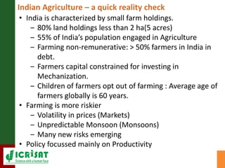 Digital Agriculture – A key enabler for nutritional security and SDGs by Dr David J Bergvinson, Director General, ICRISAT