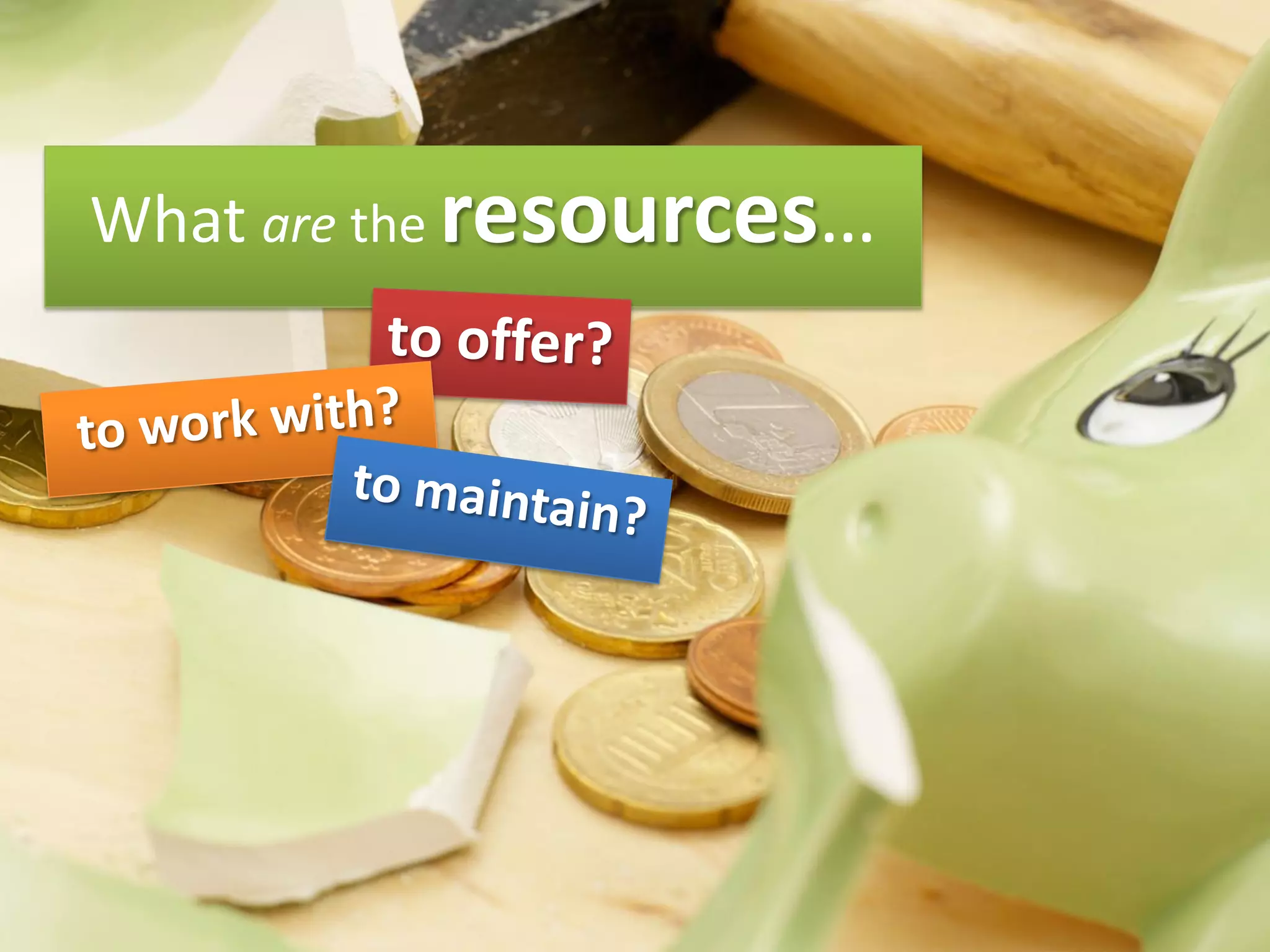 What are the resources…
 