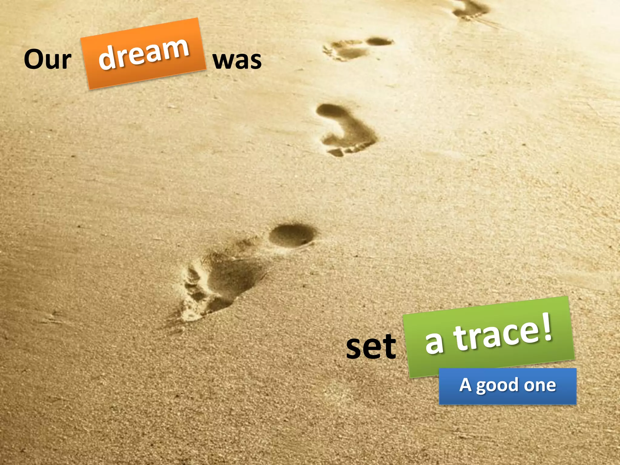 Our   was




            set
                  A good one
 