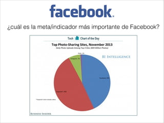 ¿cuál es la meta/indicador más importante de Facebook?

 