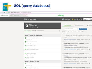 SQL (query databases)
44
 