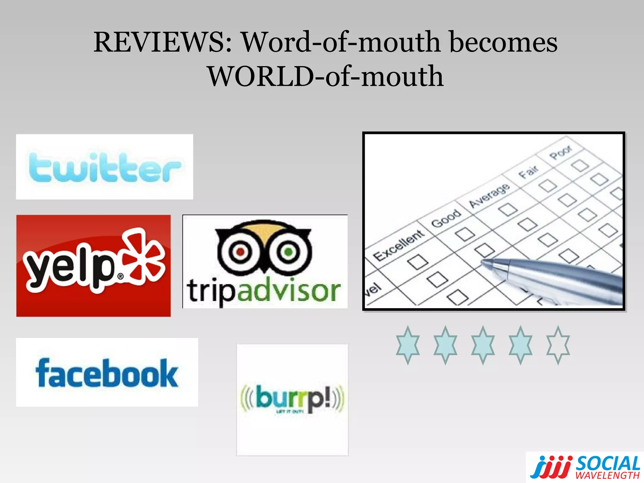 REVIEWS: Word-of-mouth becomes WORLD-of-mouth 