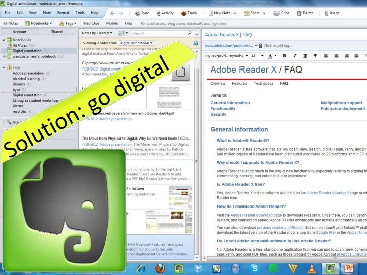 Digital Fluency, starting with digital annotation