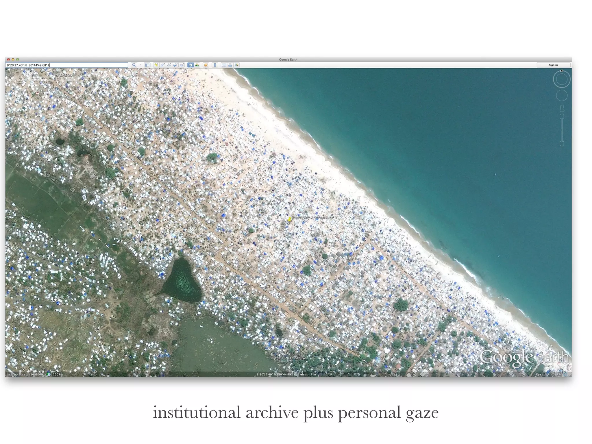 institutional archive plus personal gaze
 