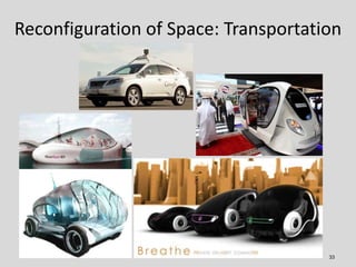 Reconfiguration of Space: Transportation




                                      33
 