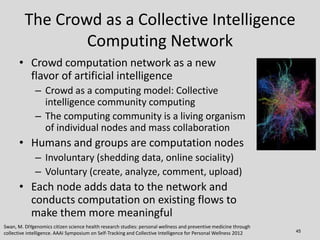 The Crowd as a Collective Intelligence
                 Computing Network
      • Crowd computation network as a new
     ...