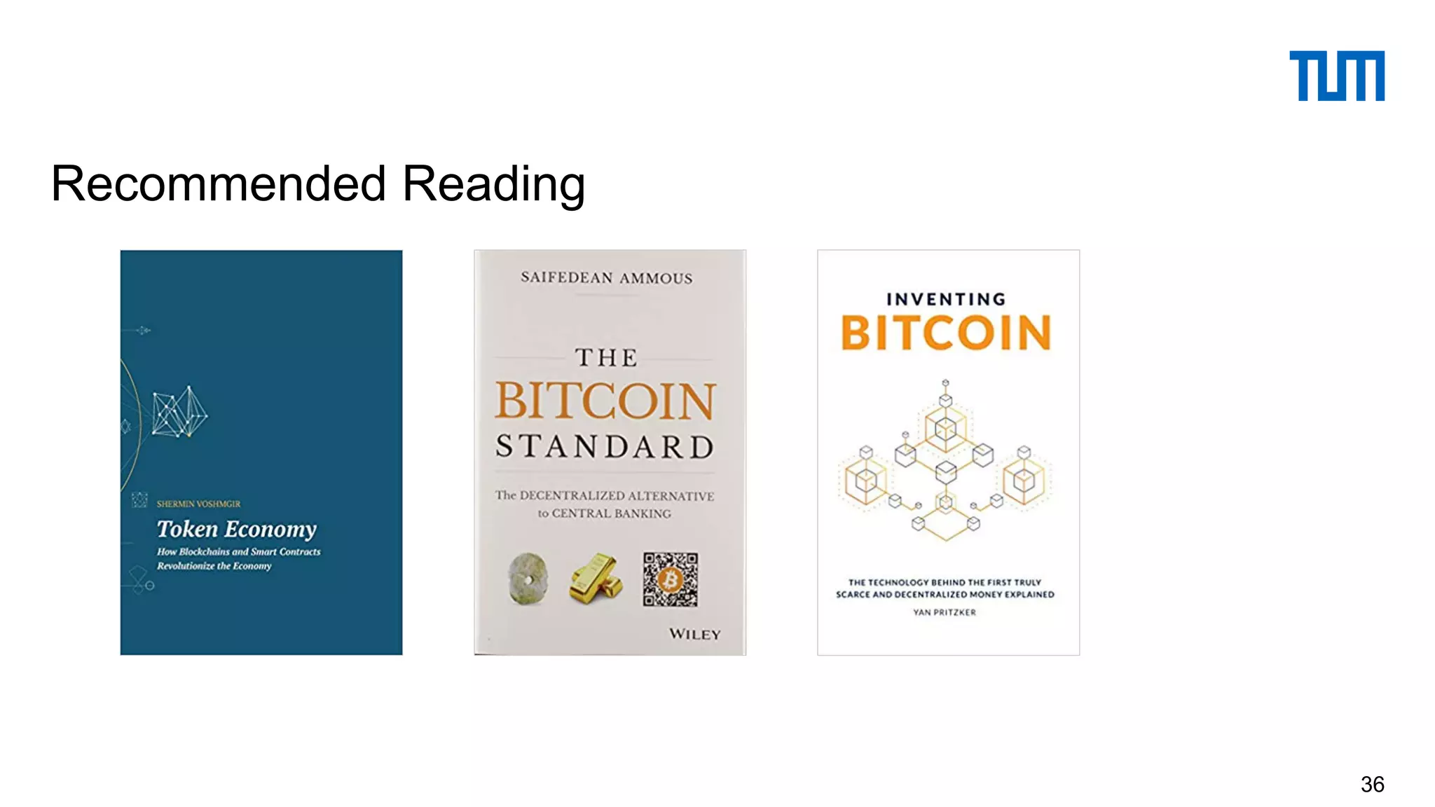 Recommended Reading
36
 