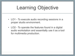 Digital audio | PPTX