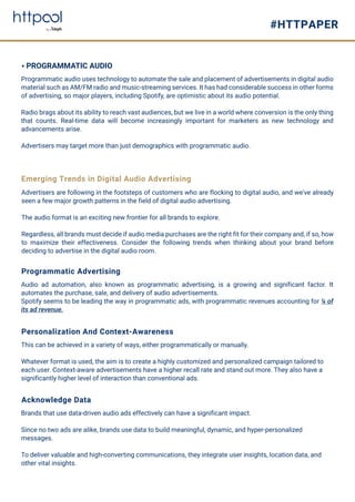 Httpool Digital Audio Advertising Report 2021 | PDF