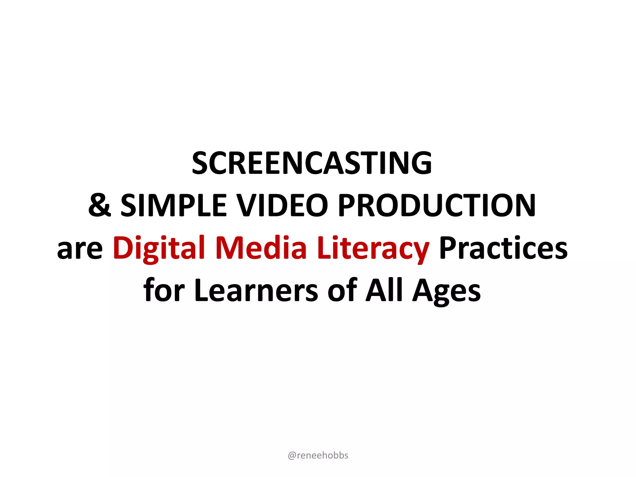 Digital Authorship & Media Literacy