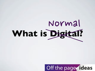 What is Digital?
Normal
 