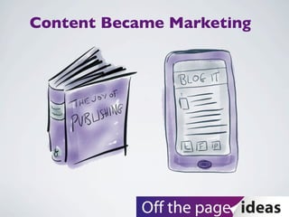 Content Became Marketing
 