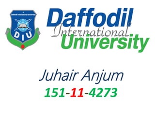 Juhair Anjum
151-11-4273
 