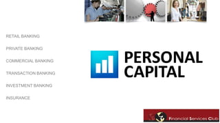 RETAIL BANKING 
PRIVATE BANKING 
COMMERCIAL BANKING 
TRANSACTION BANKING 
INVESTMENT BANKING 
INSURANCE 
 