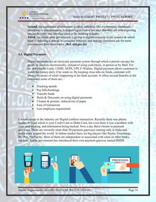 Digital banking and payments- Management Project by Harshit Raghuwanshi ...