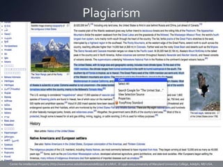 Plagiarism Center for Intellectual Property (http://www.umuc.edu/distance/odell/cip/) at UMUC. © 1996-2003 University of Maryland University College, Adelphi, MD USA. 