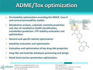 ADME And Toxicity Optimization Services | PDF