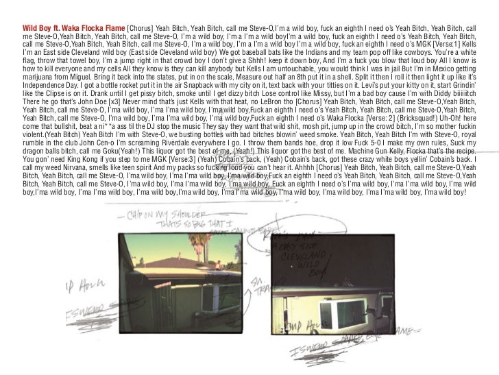 Machine Gun Kelly - Wild Boy Lyrics
