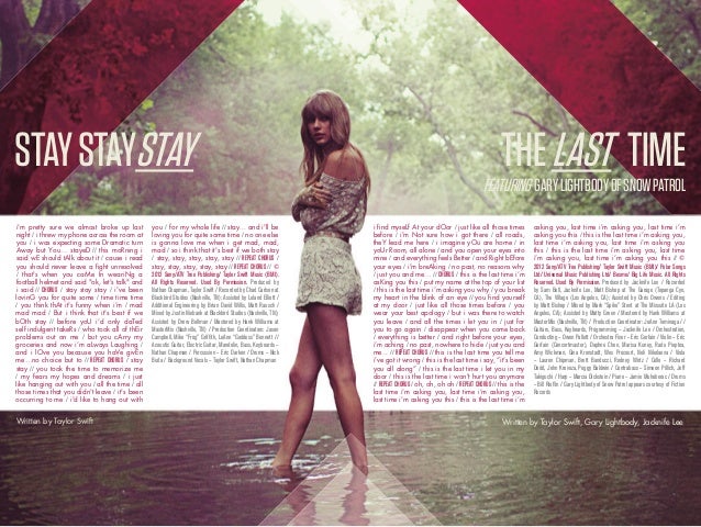 Taylor Swift Red Deluxe Digital Booklet