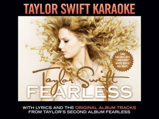Taylor Swift (Karaoke) Digital Booklet