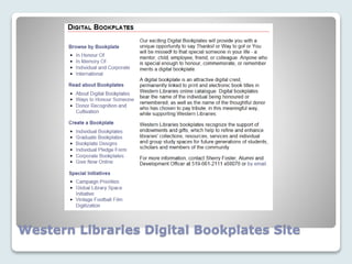 Western Libraries Digital Bookplates Site
 