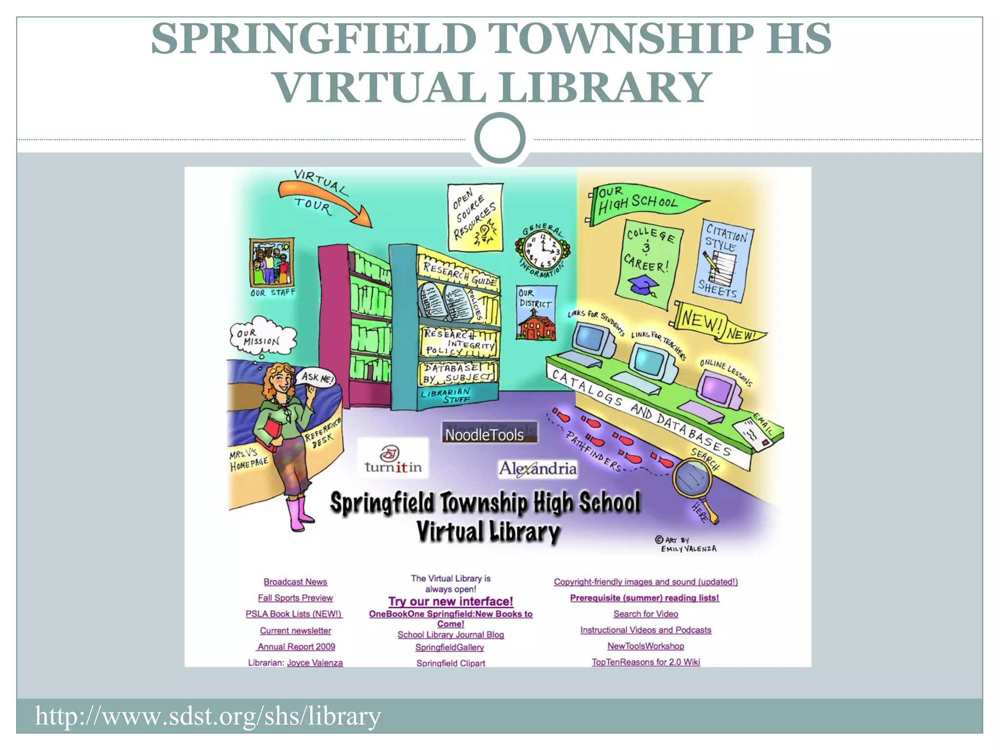 SPRINGFIELD TOWNSHIP HS VIRTUAL LIBRARY http://www.sdst.org/shs/library