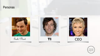 Personas
Geek/Nerd TI CEO
 