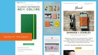 Solution #2 : One Column
 