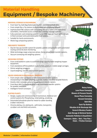 Material Handling
Bespoke MachineryEquipment /
 