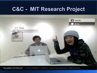 C&C -  MIT Research Project Screen Shot :  MIT Kinnect Research Check YouTube 