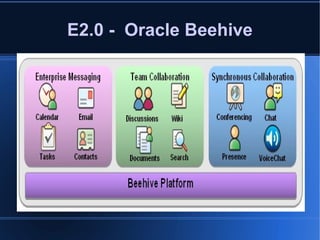 E2.0 -  Oracle Beehive 