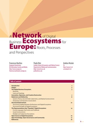Digital business ecosystems | PDF