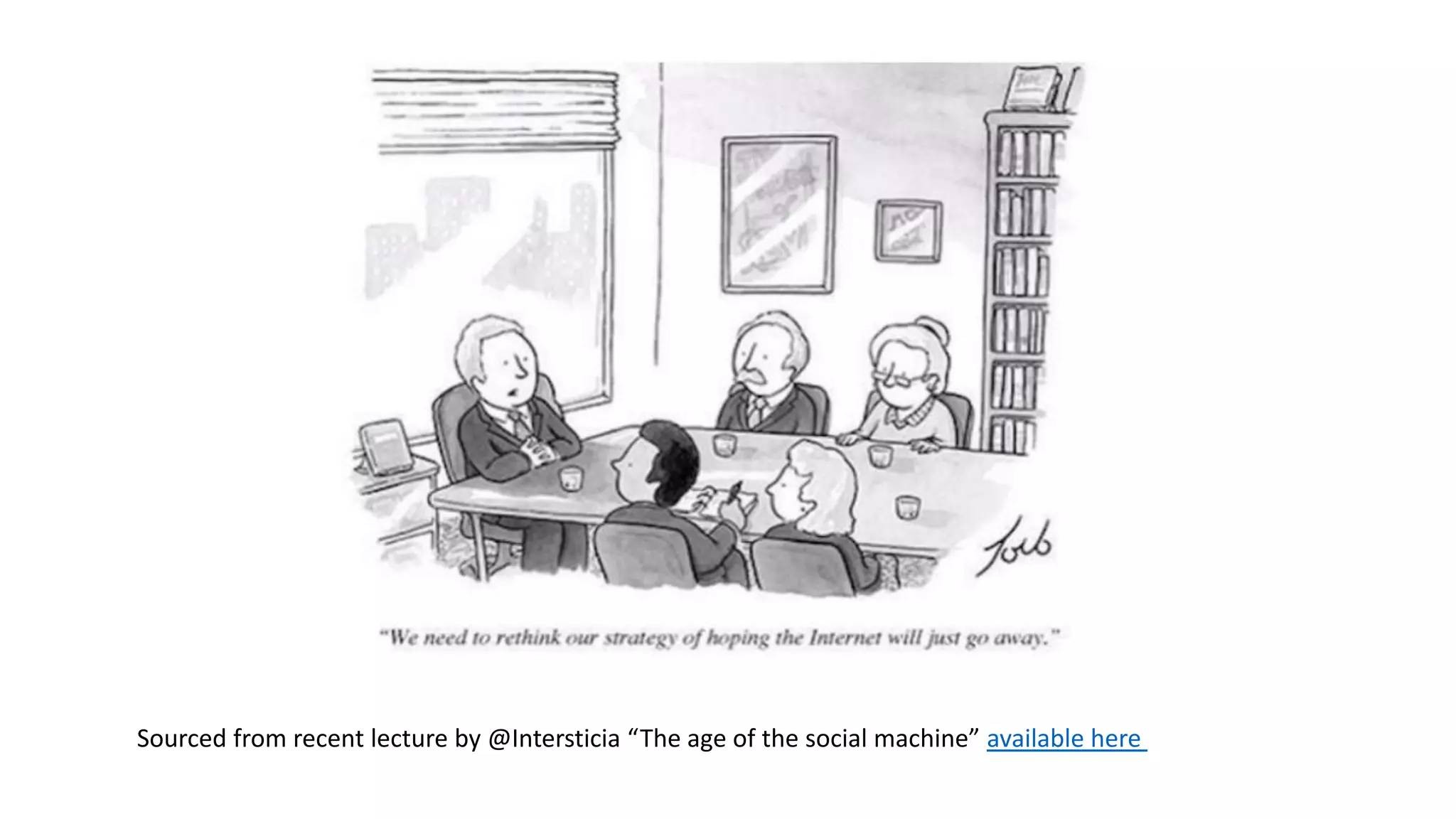 Sourced from recent lecture by @Intersticia “The age of the social machine” available here
 