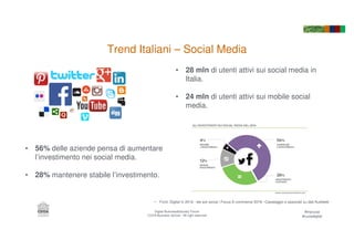 #mycuoa
#cuoadigital
Digital Business&Society Forum
CUOA Business School - All right reserved
Trend Italiani – Social Medi...