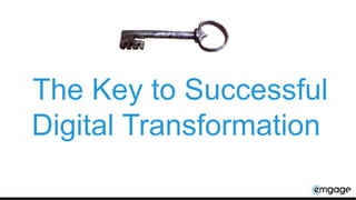 The Key to Successful
Digital Transformation
 