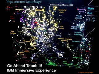 (c) Copyright 2014 Tery Spataro
Go Ahead Touch It!
IBM Immersive Experience (c) Copyright 2012 Tery Spataro
 