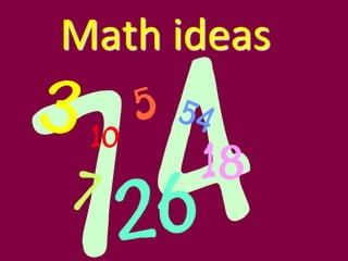 Math ideas
 