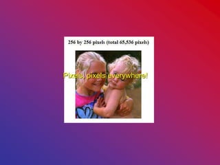 Pixels, pixels everywhere!
 