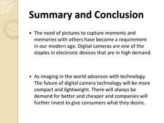 Digital Camera Technology | PPTX