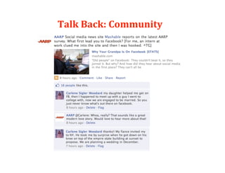 Talk Back: Community 
 
