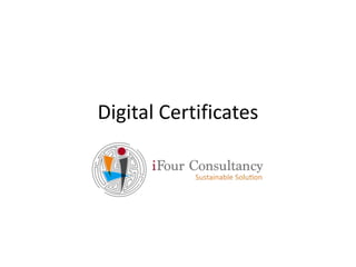 Digital Certificates
 