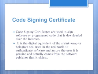 Digital certificates in e commerce | PPTX
