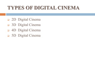 Digital Cinema ppt | PPTX