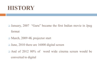 Digital Cinema ppt | PPTX