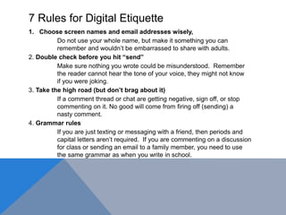 Digital citizenship for Elementary Students | PPTX | Internet for ...