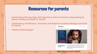 Curated visual reference: Visual Reference: Parents Guide To Cyberbullying