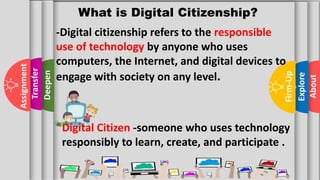 CONCEPTS OF DIGITAL CITIZENSHIP AND DIGITAL CITIZEN TRAITS | PPTX