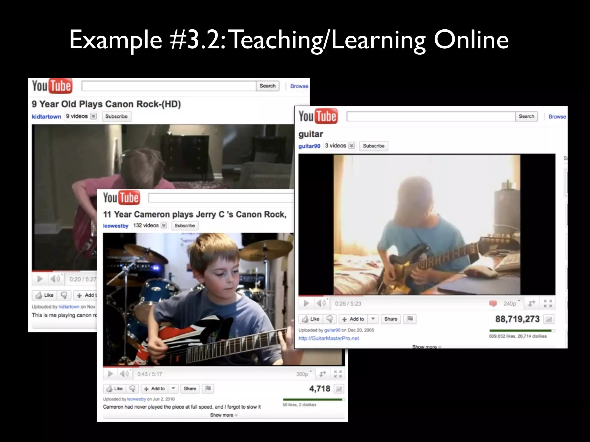Example #3.2: Teaching/Learning Online
 